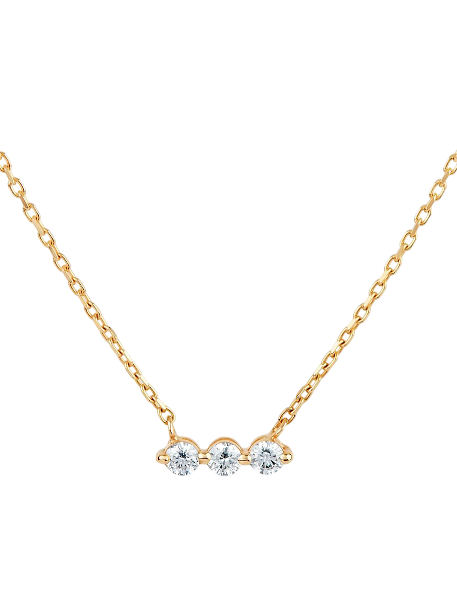 Shuga lab-created diamond bar necklace